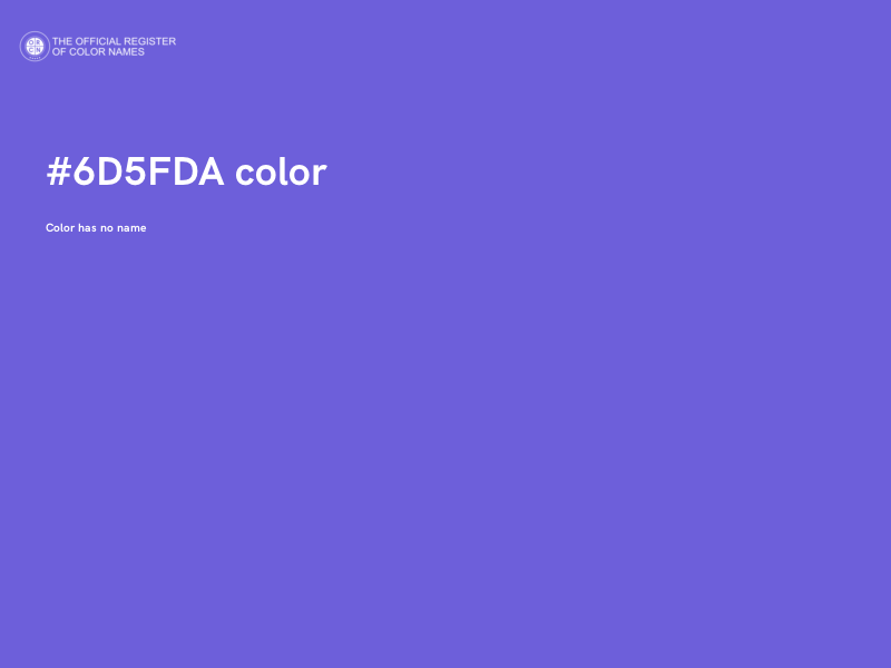 #6D5FDA color image