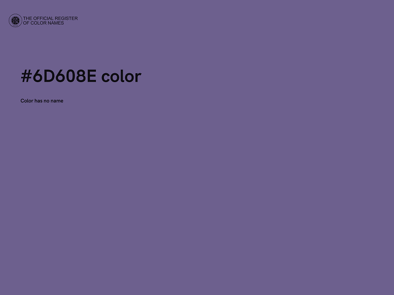 #6D608E color image