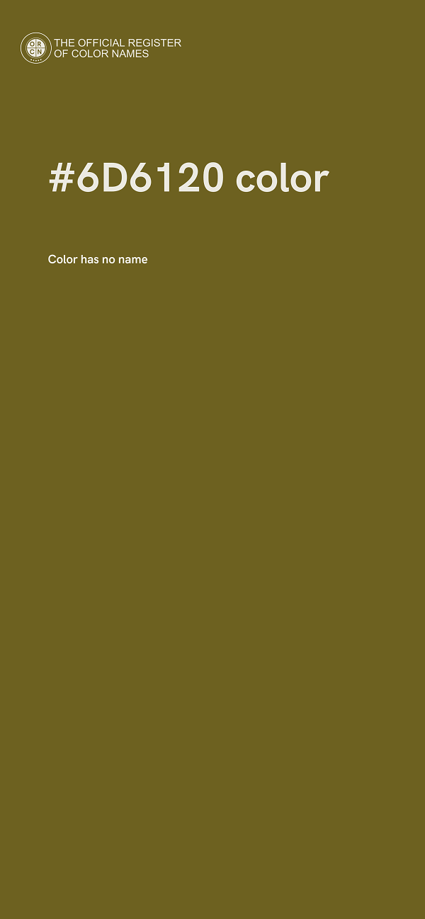 #6D6120 color image