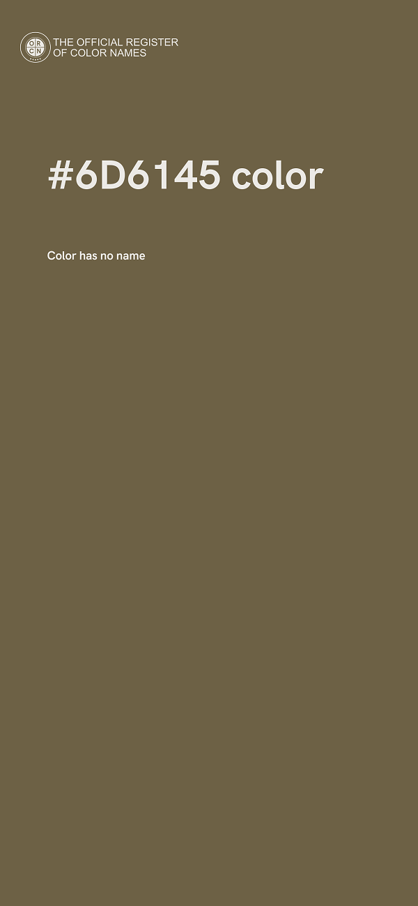 #6D6145 color image