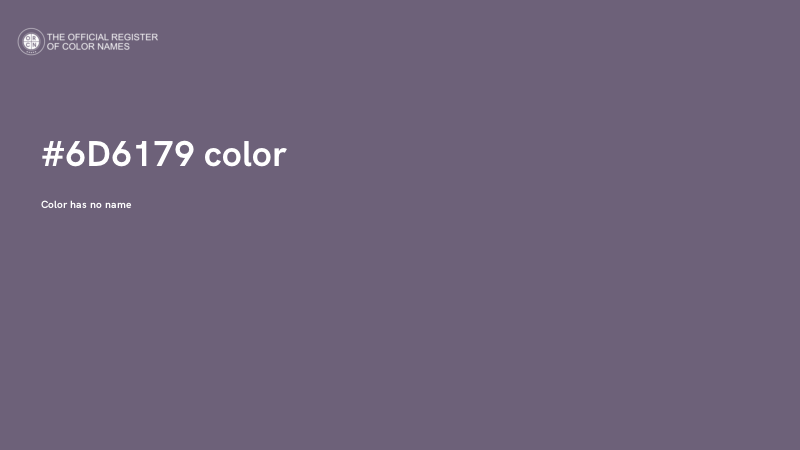 #6D6179 color image