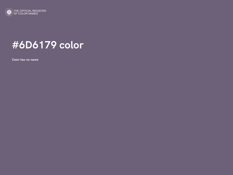 #6D6179 color image