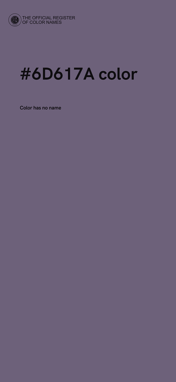 #6D617A color image
