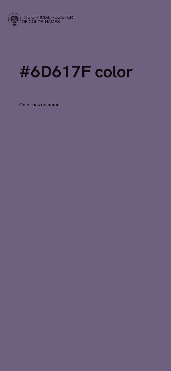 #6D617F color image