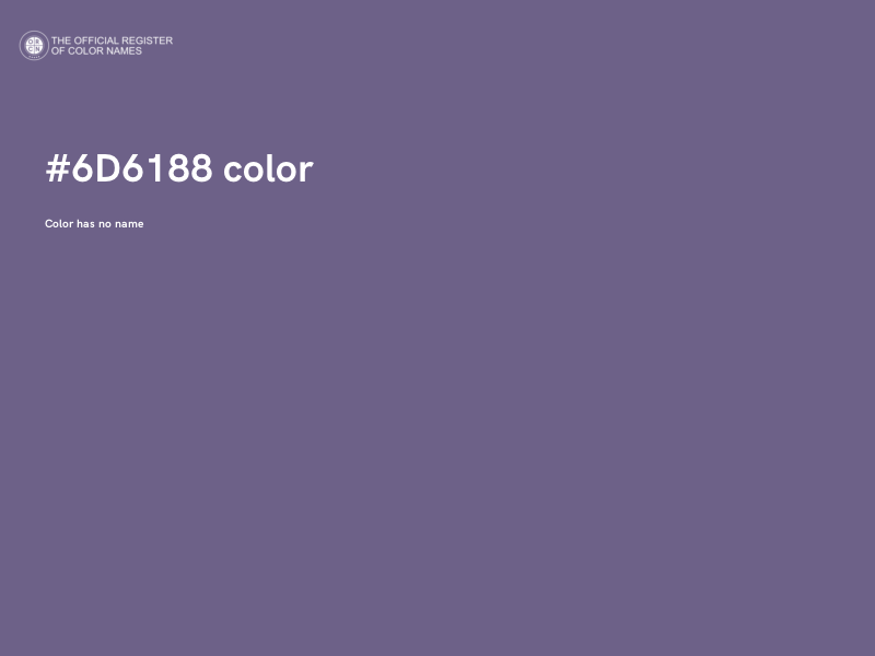 #6D6188 color image