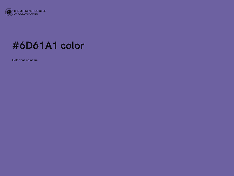 #6D61A1 color image