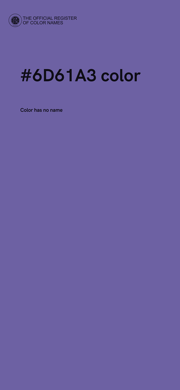 #6D61A3 color image