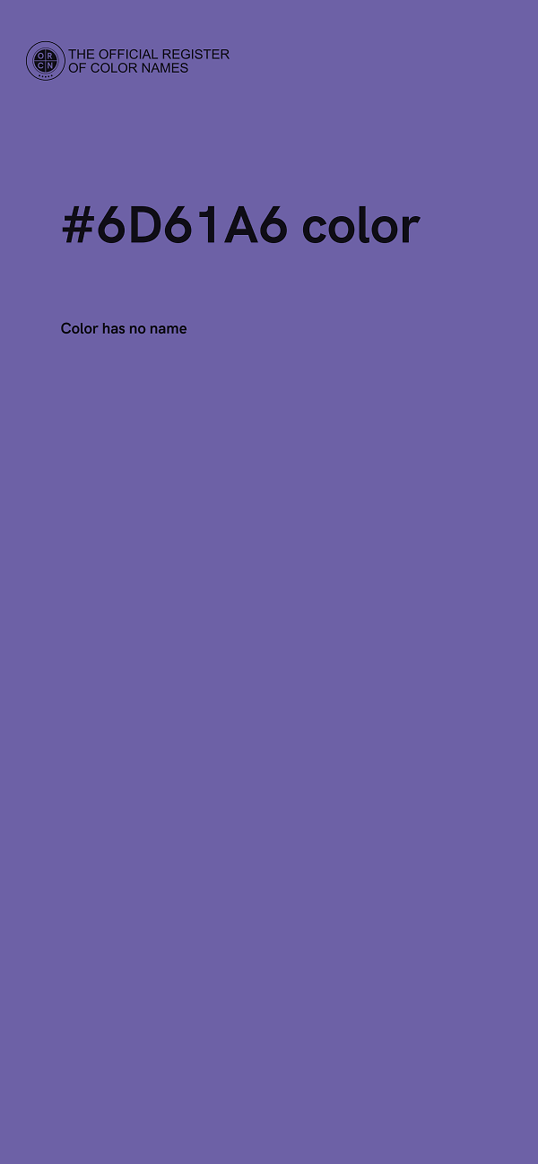 #6D61A6 color image