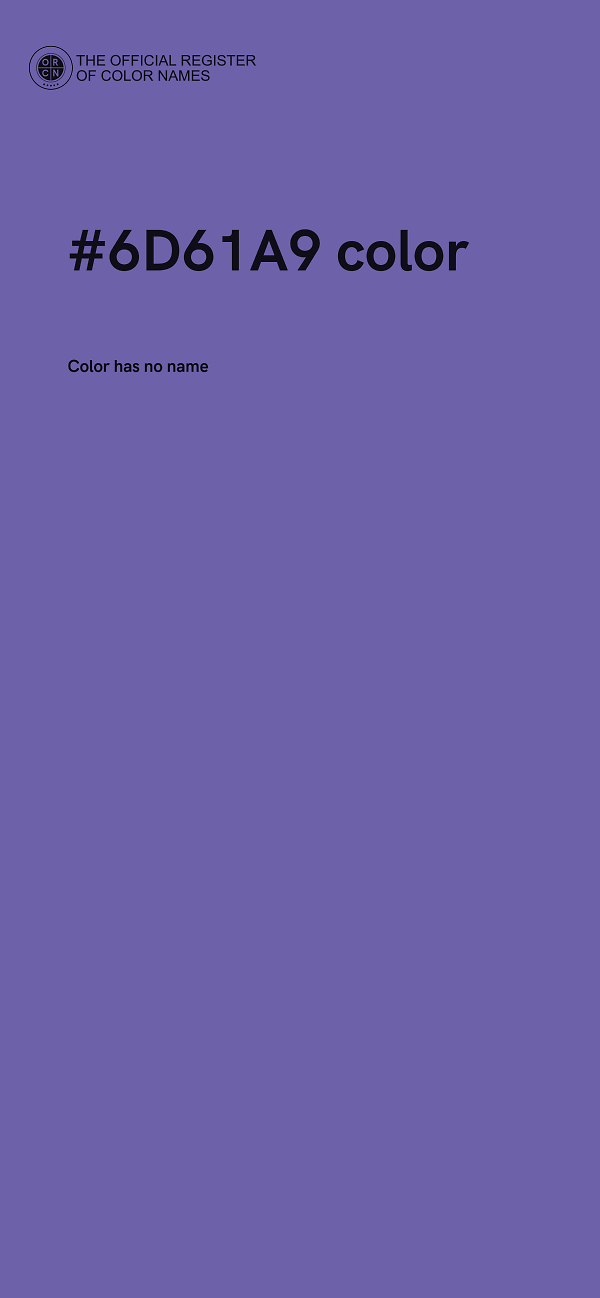#6D61A9 color image