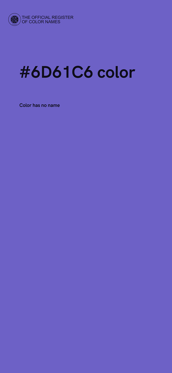 #6D61C6 color image