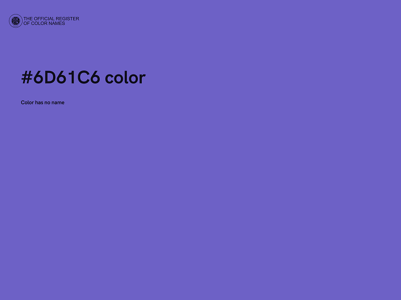 #6D61C6 color image