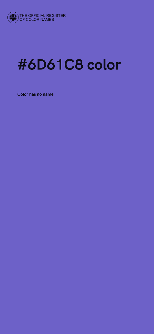 #6D61C8 color image