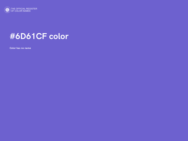 #6D61CF color image