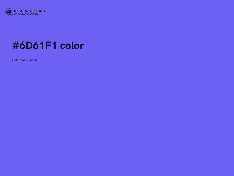 #6D61F1 color image