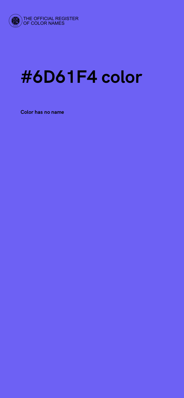 #6D61F4 color image