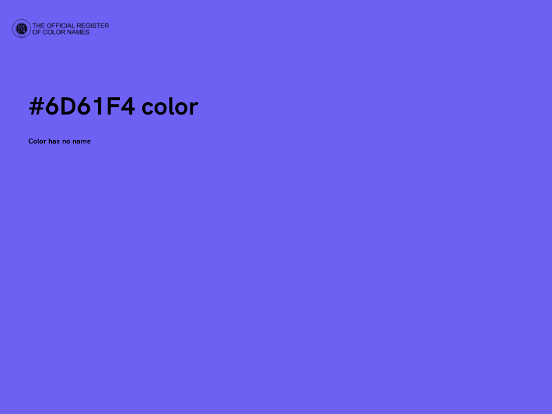 #6D61F4 color image