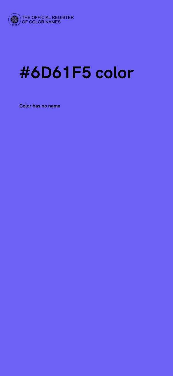 #6D61F5 color image