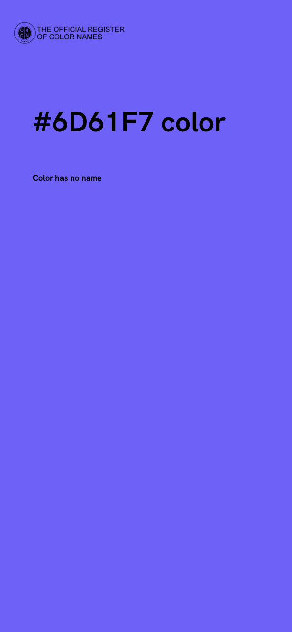 #6D61F7 color image