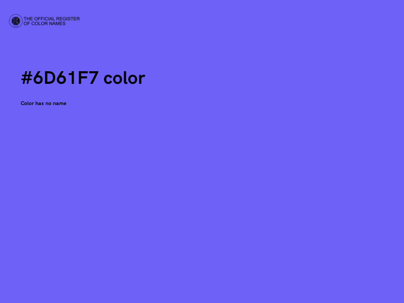 #6D61F7 color image