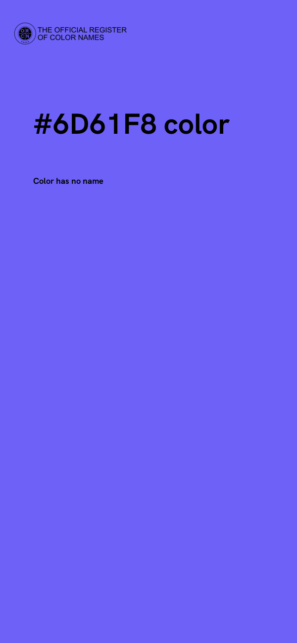 #6D61F8 color image