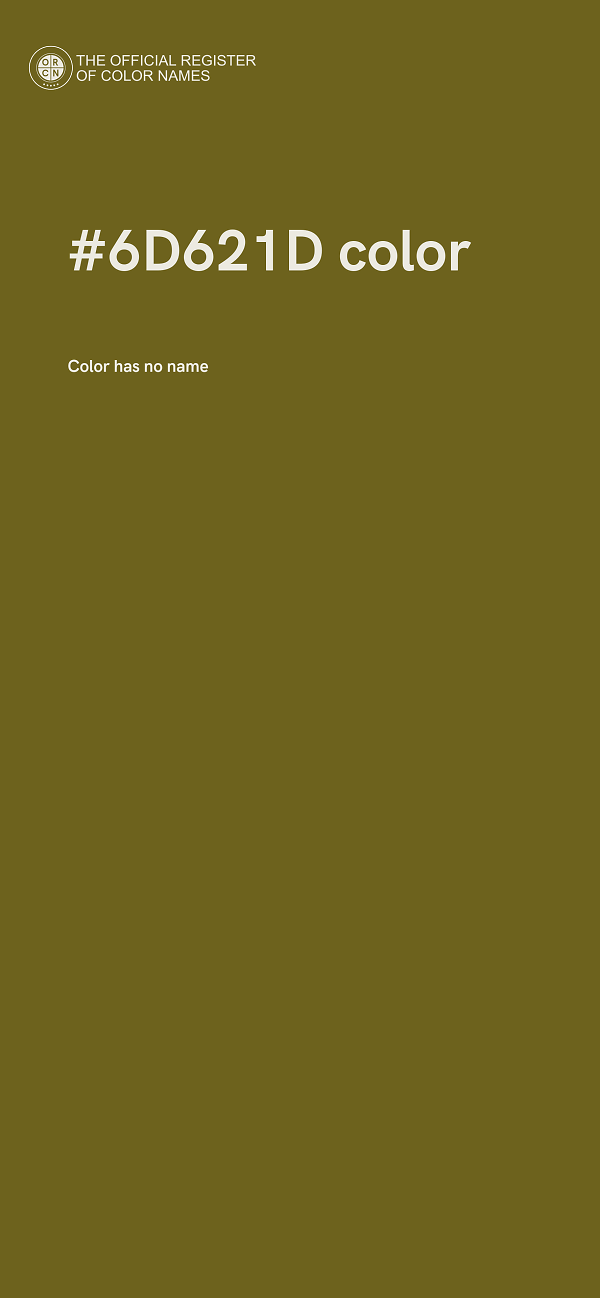 #6D621D color image