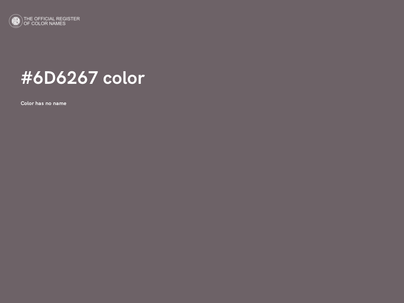 #6D6267 color image