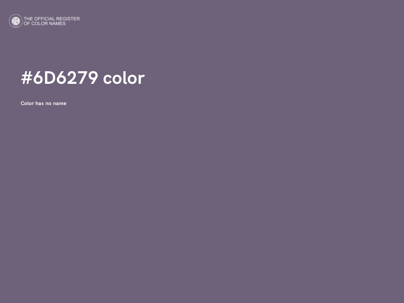 #6D6279 color image