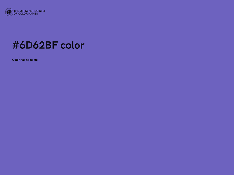 #6D62BF color image