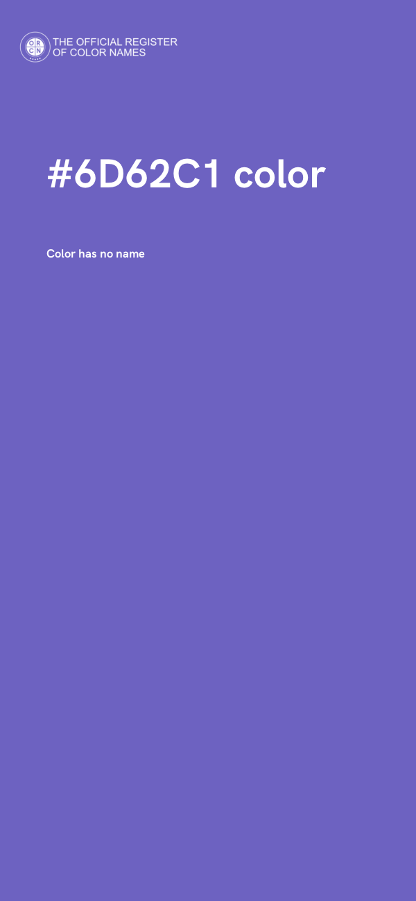 #6D62C1 color image