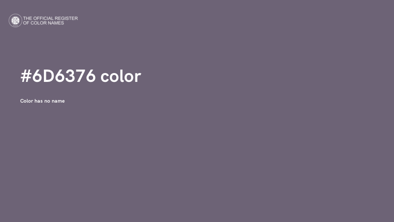 #6D6376 color image