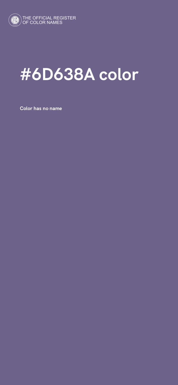 #6D638A color image