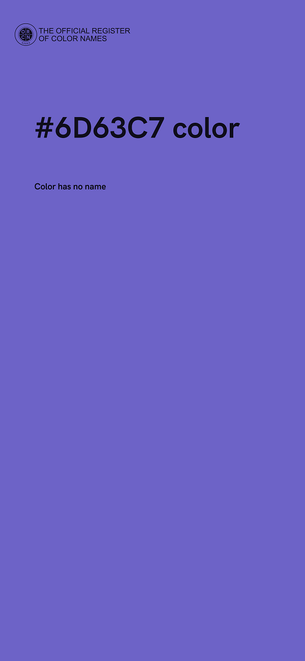 #6D63C7 color image