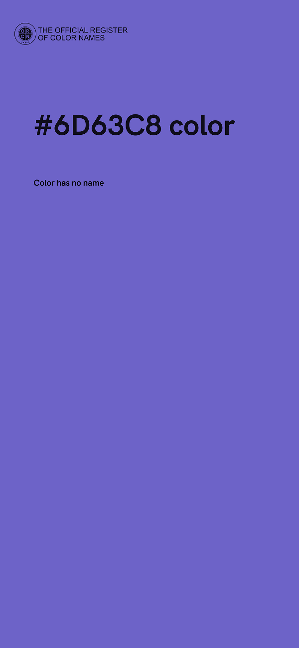 #6D63C8 color image