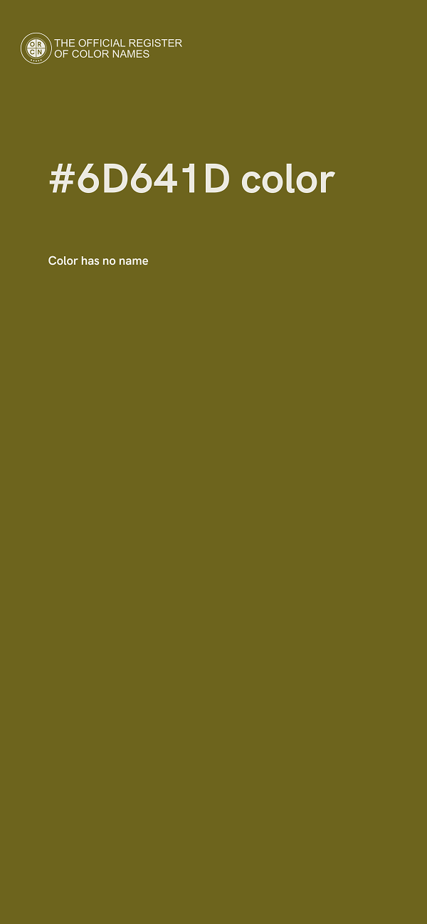 #6D641D color image