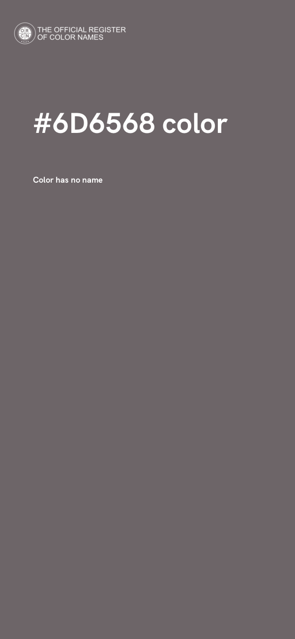 #6D6568 color image
