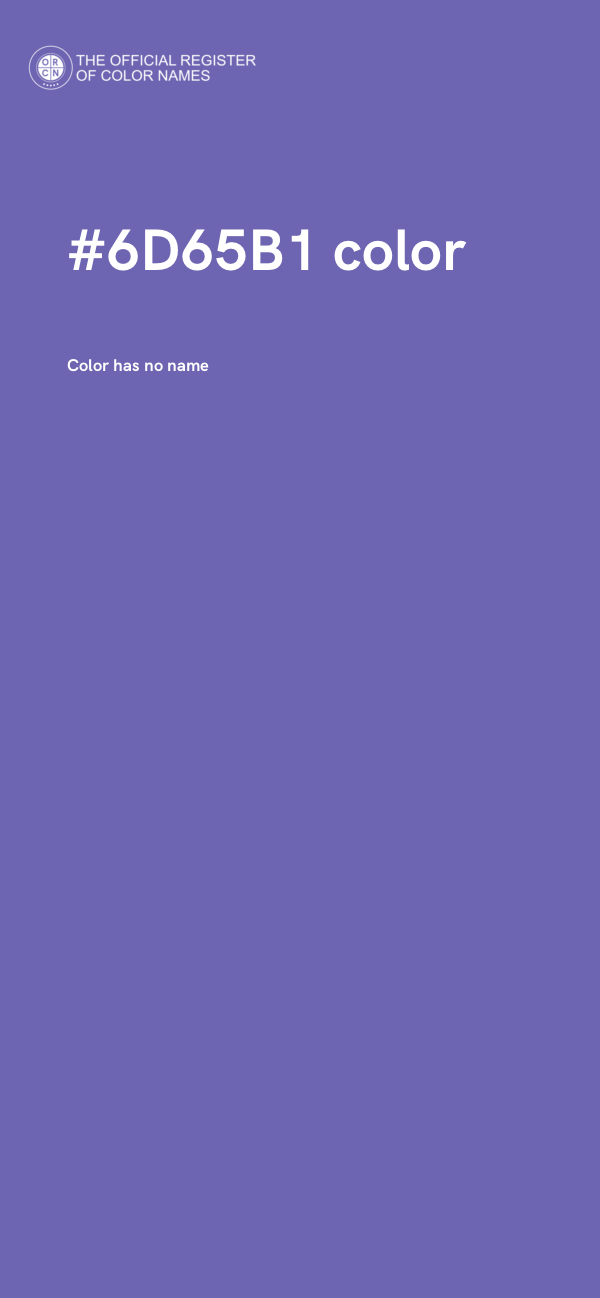 #6D65B1 color image