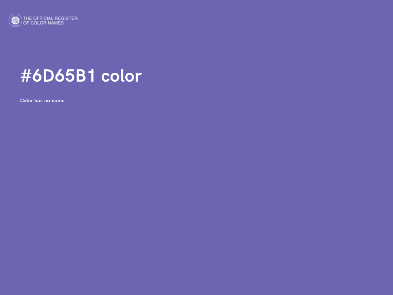 #6D65B1 color image