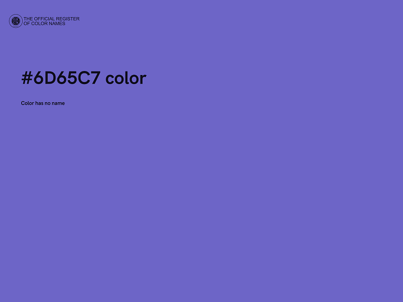 #6D65C7 color image