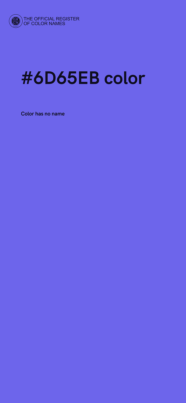 #6D65EB color image