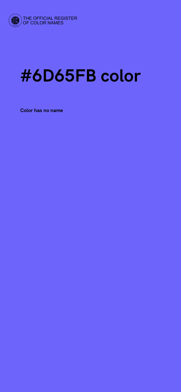 #6D65FB color image