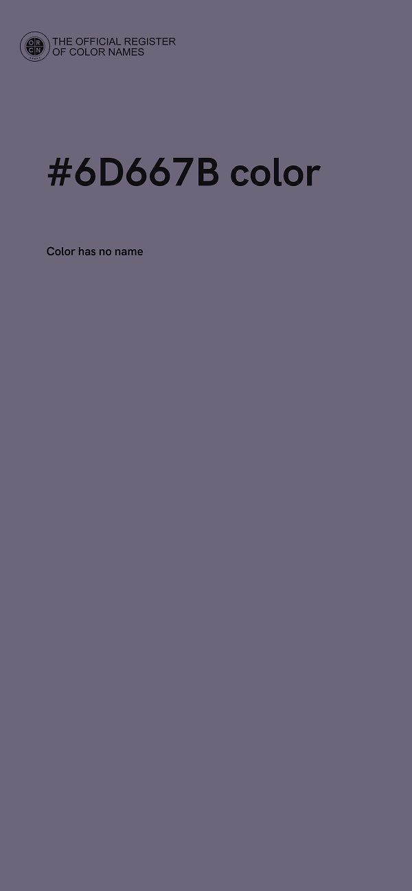 #6D667B color image