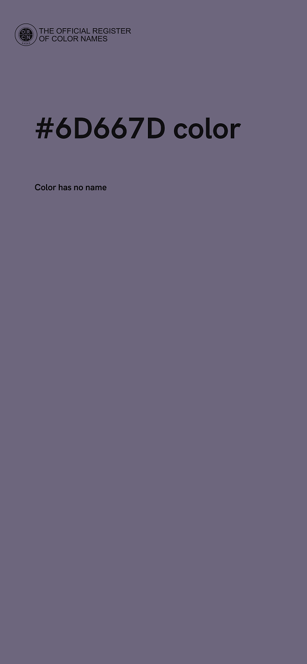 #6D667D color image