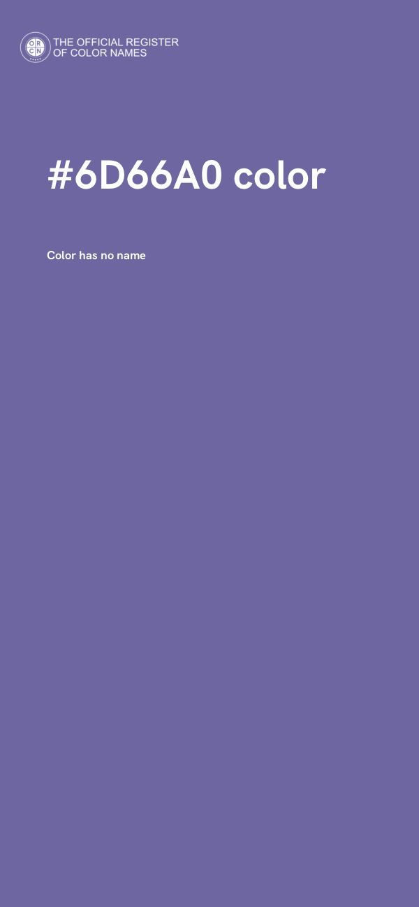 #6D66A0 color image