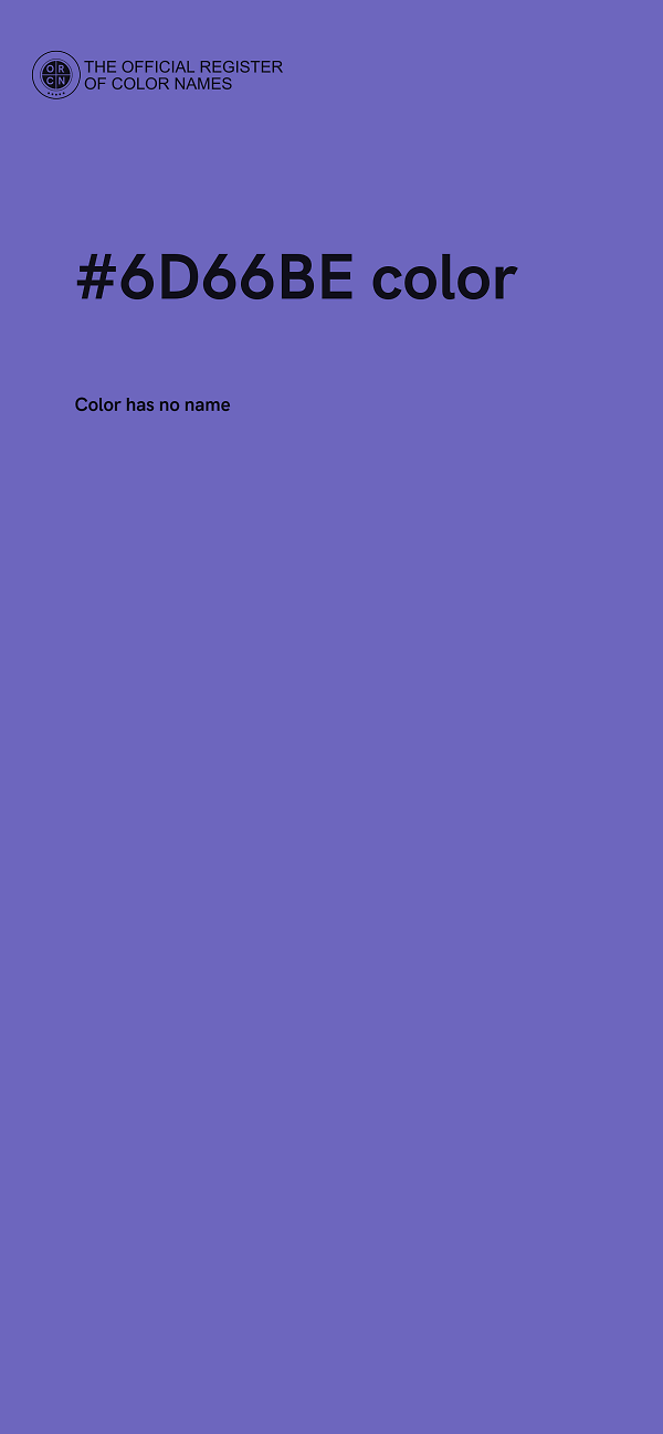 #6D66BE color image