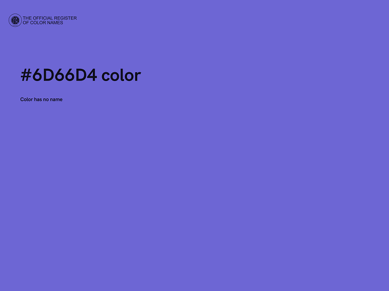 #6D66D4 color image