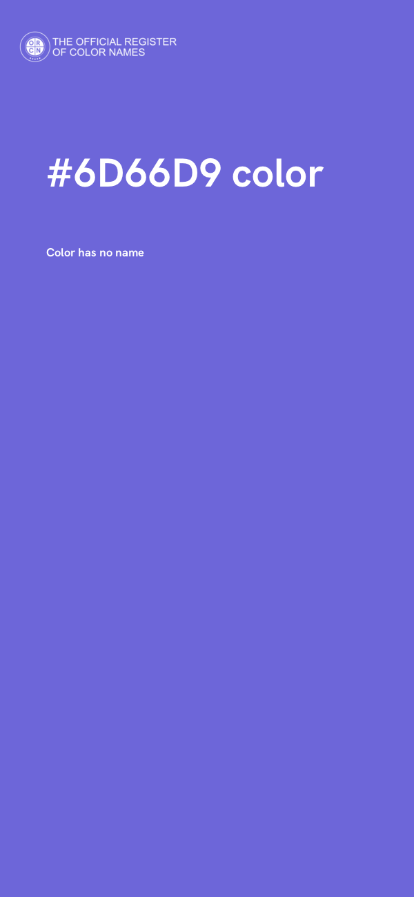 #6D66D9 color image