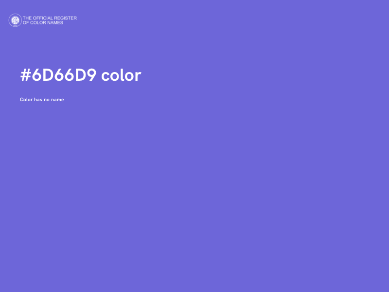 #6D66D9 color image