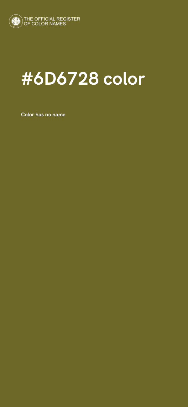 #6D6728 color image