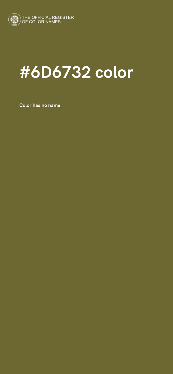 #6D6732 color image