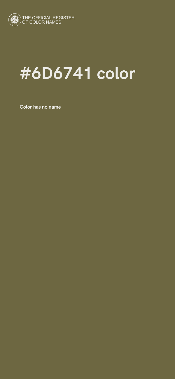 #6D6741 color image